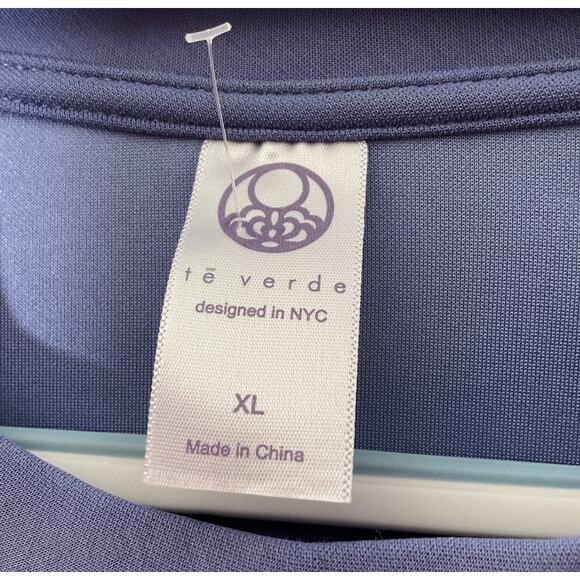Te Verde Sweatshirt Pullover Women Size XL Periwinkle Blue - Picture 5 of 6